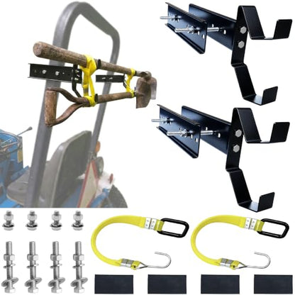 Tractor ROPS Tool Holder 2PC Universal Heavy Duty Tractor Tool Carrier Rack