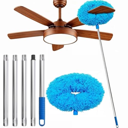 Ceiling Fan Cleaner Duster 64.15" Adjustable Washable Reusable Microfiber