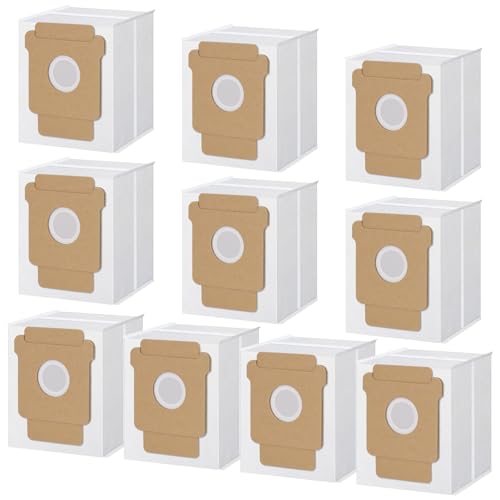 Q0520 Dust Bags for iRobot Roomba Vacuum 2 Essential Robot Q052, 105 Vac, 105 Combo, Plus 405 Combo, Plus 505 Combo, Max 705 Vac Vacuum Cleaner, Vacuum Bags Replacement Disposal Bag (10 Pack) - size: 10 Packs