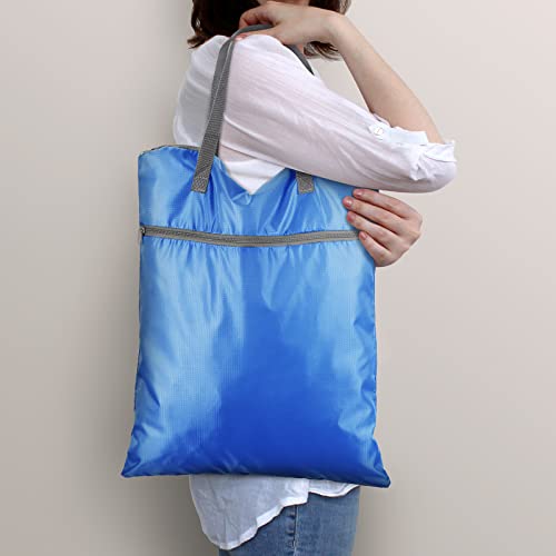 Oudain 2 Pcs Travel Laundry Bags Waterproof Dirty Clothes Bag, Black, Blue - color: Black, Blue