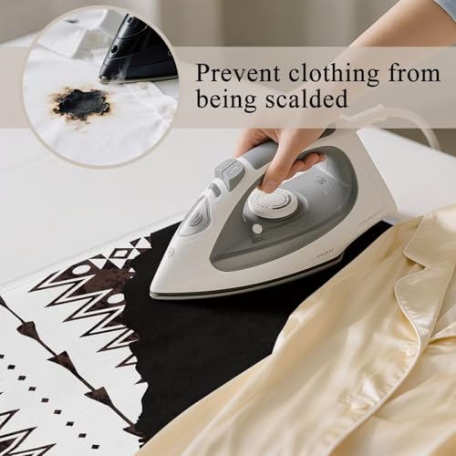 Aztec Print Ironing Mat Portable Ironing Pad Blanket for Table Top Heat Resistance Foldable Lightweight 32 x 16 Inch Small Ironing Pads for Washer,Dryer,Countertop - color: Aztec