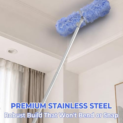 Duster Extended Handle & Long Duster, Compatible with Swiffer, 65.7"