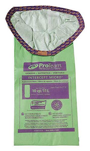 Proteam Super Coach Vacuum Bags, Commercial-Grade Proteam Super Coach Pro 10 and GoFit 10 Vacuum Bag Filters, 107313 - size: 10 Quart (Super Coach Pro/GoFit)