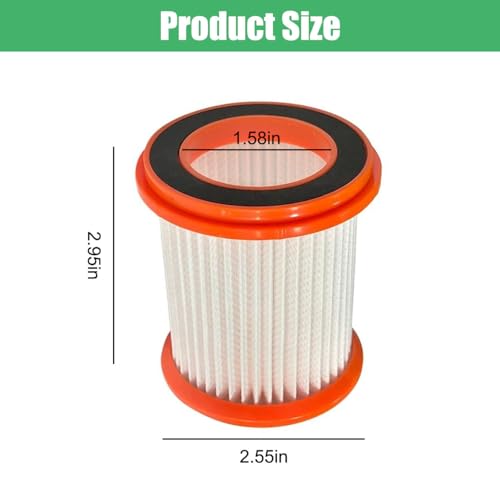 4 Pack HEPA Filters Compatible with Voweek VW-VC08 Cordless Vacuum, Washable Vacuum Filter Replacement for MOOSOO XL618 Pro Series