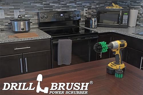 Kitchen Cleaning Supplies - Oven Scrubbing Tools - Griddle Cleaner Brush - color: Green