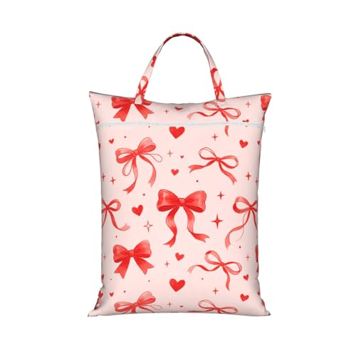 Bow Travel Laundry Bags Cloth Diaper Wet Bags Handle Washable Dirty Clothes Bags Wet Dry Bag Suitcase Gym Swimming Pool College Dorm Wet Bag - color: 1 PC31, size: One Size