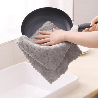Homaxy 18 Pack Super Soft Absorbent Dish Towels, 10" x 20", Grey - color: Grey, size: 10 x 20 inch-18 pack