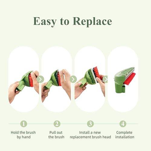 2-Pack Tough Stain Brush Tool Replacement Part for Bissell Little-Green Upright & Portable Carpet Cleaner, Compatible with 1400B, 1425, 1400, 1400W Models & More