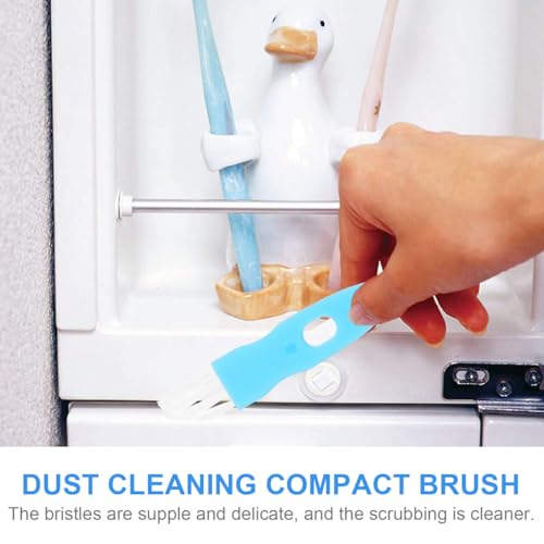 ABOOFAN 30 Pack Small Groove Cleaning Brush 4.25 inch Crevice Cleaner with Non-Slip Handle Fine Bristles for Keyboard Window Tracks Razor Shaver Garlic Masher Compact Cleaning Tool