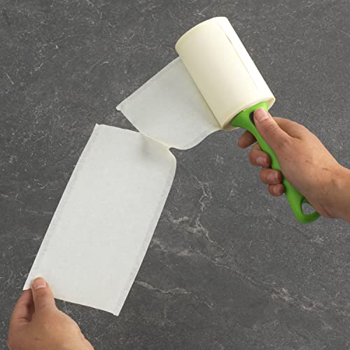 Evercare Pet Hair Lint Rollers All Purpose Use 100 Easy-Tear Sheets Per Roll Reusable Sticky Roller Pets Cat & Dog Hair Remover Contoured Handle For Furniture Clothing & Cars, Set of 3, Green - size: Pack of 3 (300 Sheets)
