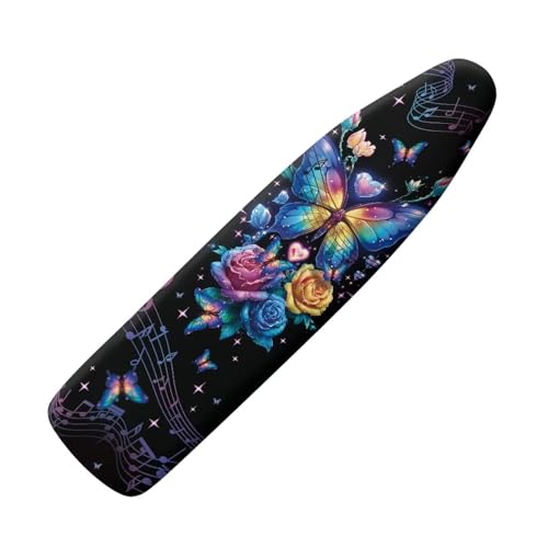 Waterproof Ironing Board Cover Buttefly Print Iron Board Cover with Padding 15x54 Inch Standard Size 54x16 inch Pressing Cloth for Ironing - color: Buttefly