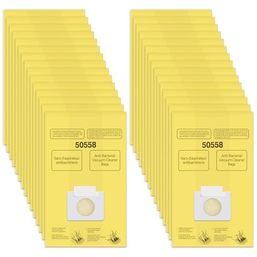 Vacuum Bags Replacement for Kenmore Canister Type C/Q 5055, 50557, 50558 - color: Yellow-30 Pack