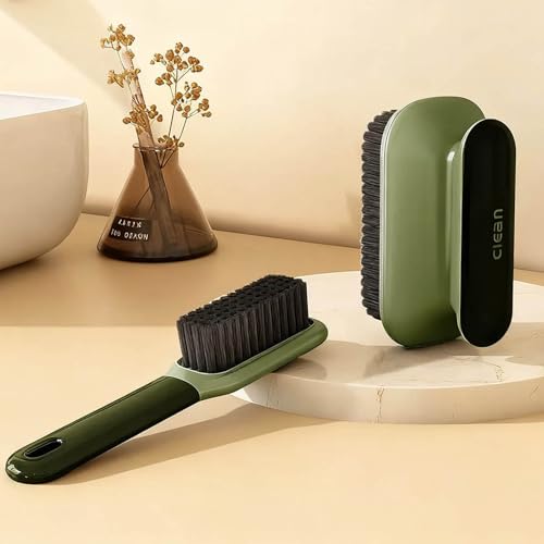 Laundry Stain Brush Household Scrub Brush Laundry Brush for Stain Removal - color: Green