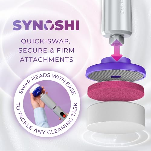 Synoshi PRO Electric Spin Scrubber Magic Melamine Sponge Set of 3 - size: Synoshi PRO Magic Sponge