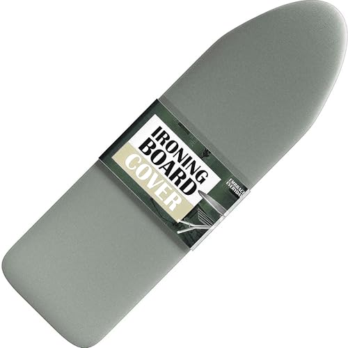 Hearth & Harbor Ironing Board Cover and Pad 15x54 Full Size, Thick Heavy Duty Scorch Resistant Padding Elastic Edge Hook & Loop Fastener, Iron Board Cover with Padding, Sage Green - color: Sage Green