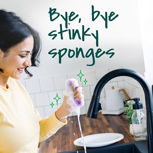 Scotch-Brite Odor Resist Non-Scratch Scrub Sponge, Dishwasher-Safe Kitchen Sponges that Resist Bacterial Odors, Multipurpose Dish Sponge for Gentle Cleaning, 6 Dish Sponges - size: 6 Pack