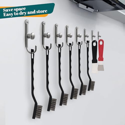 30 PCS Mini Wire Brush Stainless Steel Brush Set，Masonry Brush Wire Bristle - style: Stainless steel