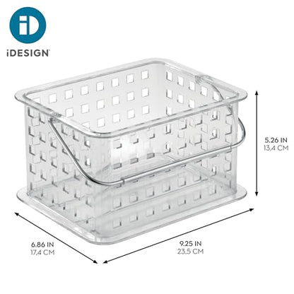iDesign Small Clear Shower Caddy with Handle - style: Pack of 1
