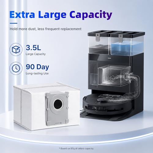 14 Pack Dust Bags for Ecovacs X8 X9 T30C T50 T80 M14 S14 S16 - style: 14PCS X8/X9/T50/T80 Bags
