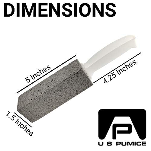 PUMIE Toilet Bowl Ring Remover, TBR-6, Pumice Stone with Handle, Removes Unsightly Toilet Rings and Stains from Toilets; Sinks; Tubs; Showers, Safe for Porcelain, Pack of 3 - size: 1 Count (Pack of 3)