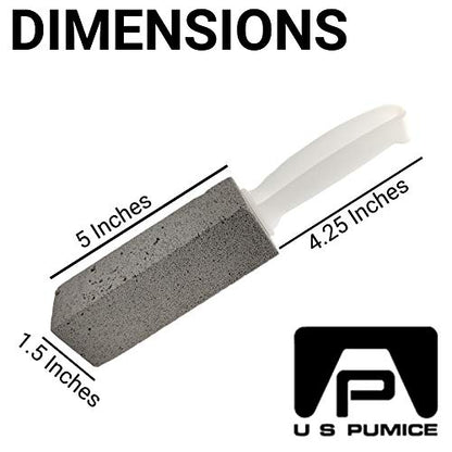 PUMIE Toilet Bowl Ring Remover, TBR-6, Pumice Stone with Handle, Removes Unsightly Toilet Rings and Stains from Toilets; Sinks; Tubs; Showers, Safe for Porcelain, Pack of 3 - size: 1 Count (Pack of 3)