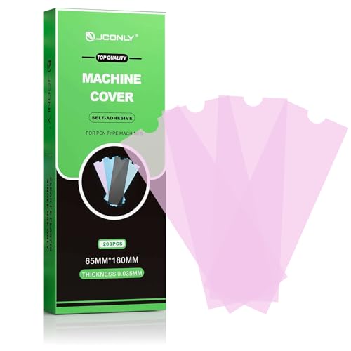 Large Size Tattoo Machine Covers, 200Pcs Sealable Tattoo Pen Sleeves Machine Bags 2.5" x 7.1" Pen Covers, Disposable Cartridge Tattoo Machine Bags XL,4 Colors (PINK) - color: Pink