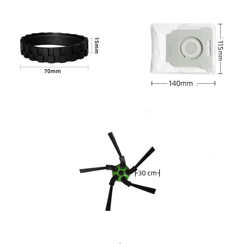 Roomba Replacement Wheels for iRobot Roomba s9 (9150) and s9+ (9550) Series Robot Vacuums (Includes 2 Side Brushes, 4 Drive Wheels, 2 Dust Bags, 1 Screwdriver)
