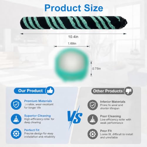 AZ4002 Soft Brush Roller Replacement for Shark Detect Pro/Shark Power Detect Upright Vacuum AZ4000 AZ4002 AZ4000C, 2 Roller Brush,4 Odor Neutralizer Cartridge and 1Clening Brush - size: 7pcs