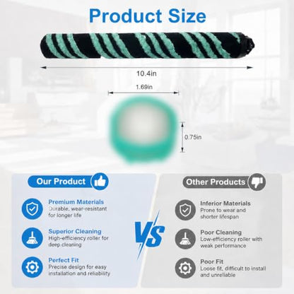 AZ4002 Soft Brush Roller Replacement for Shark Detect Pro/Shark Power Detect Upright Vacuum AZ4000 AZ4002 AZ4000C, 2 Roller Brush,4 Odor Neutralizer Cartridge and 1Clening Brush - size: 7pcs