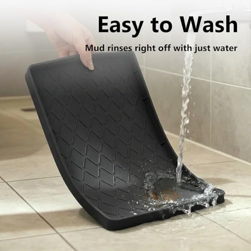 Mateeylife Under Sink Mat Kitchen Waterproof, Silicone Sink Tray 22"X19" - color: Classic Black, size: 19"W x 22"L