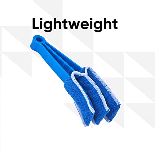 Blind Cleaner Duster Tool, Fan Blade Cleaner, Air Duct Cleaning Tools, Blue Window Blinds Cleaner with Microfiber Sleeve for Fans, Window Blinds, Vents, Shutters…(3 Pack -Superio) - size: 3