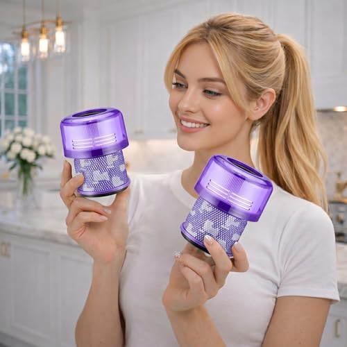 Dyson Outsize Filter, 2-Pack H13 HEPA Filter Compatible With Dyson Outsize - size: 2 Outszie Purple Filters