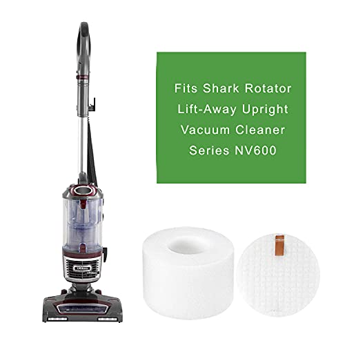 MaximalPower Replacement Foam & Felt Filter Kit for Shark Rotator NV600 NV601 NV611 NV770 NV771 UV700 ZU701 Vacuum Cleaners. Compare to part # XFF600 & XHF600 (1x Filter)