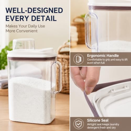 Covzoe Laundry Detergent Dispenser, 118 Oz Liquid Laundry Soap Container