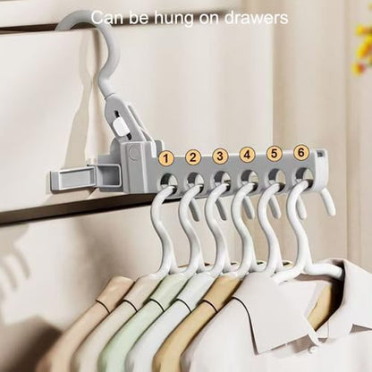 Folding Clothes Hanger Drying Rack,Travel Essentials for Laundry,Portable and Collapsible with Hook,Essentials for Cruise,Vacation,Camping,RV,Road Trip,Hotel,Business Travel, Student Apartment (Grey) - color: Gray