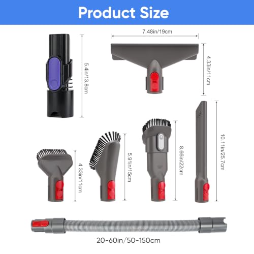 7Pcs Vacuum Attachments Set Compatible with Shark IX & IZ Series - color: Set-7pcs