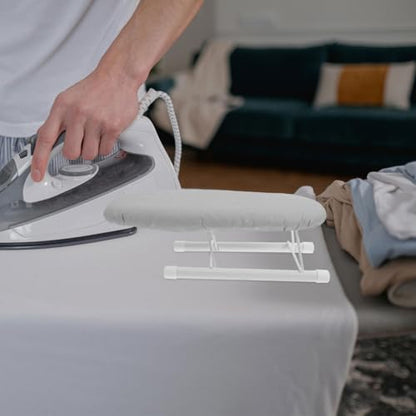 TOYANDONA Tabletop Ironing Board Small Foldable Compact Ironing Board with Iron Rest Heat Resistant Cover Portable Sleeve and Collar Ironing Pad for Home Dorm Travel