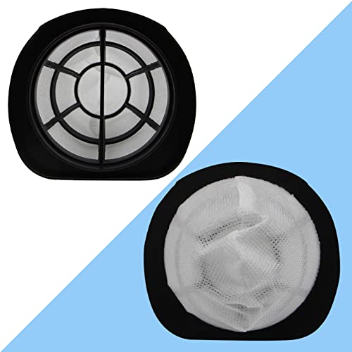 2037423 Filter Compatible with Bissell 3-in-1 Lightweight Stick Vac 38B1, 38B1L, 1059 Series, Compare to Part# 2037423 & 2037424 (4 Pack Vacuum Filter & 4 Pack Foam Filter) - size: 4 Filters with 4 Foam Filters