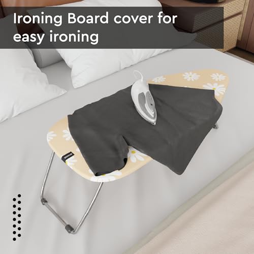 Encasa XO Ironing Board Cover and Pad, Thick Felt 28"x12" - color: Daisy Beige, size: Mini (28"x12")