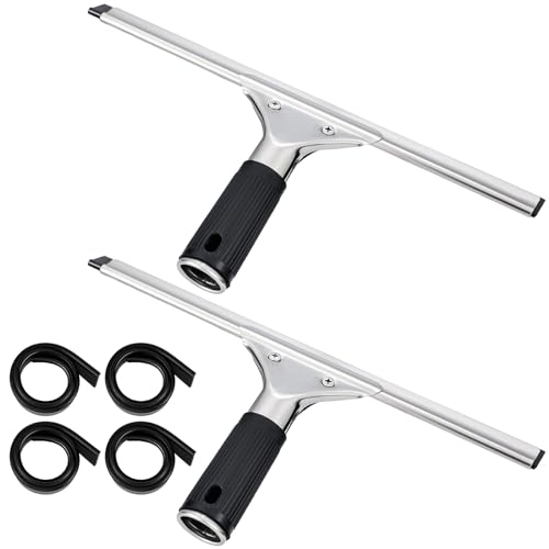 6 Professional Steel Window Squeegee 12'' - size: 12''