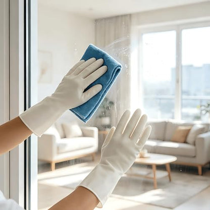 15mil Heavy Duty Reusable Nitrile Cleaning Gloves, 6 Pairs, L