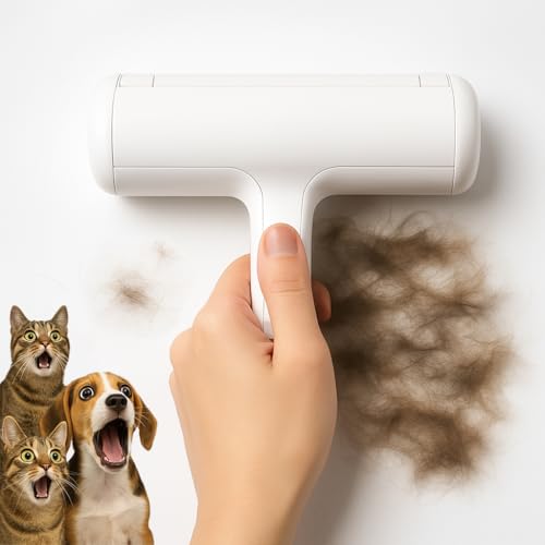 Pet Hair Removal Tool and Lint Roller – Reusable Cleaner - Dog and Cat Fur Remover Rollers on Laundry Clothes Furniture Couch Carpet Car Seat - Upgrade of Common Broom Rake Glove and Brushes
