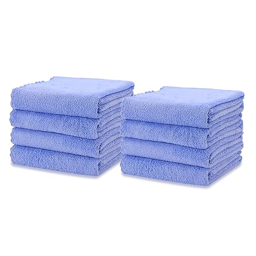 kimteny 8 Pack Microfiber Kitchen Dish Towels for Washing Dishes, Blue - color: Blue, size: 13x28 - 8 Pack