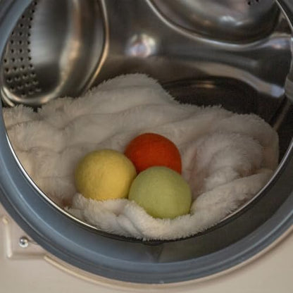 Wool Dryer Balls Handmade 3 Pack XL, Laundry Dryer Balls,100% New Zealand Wool Natural Fabric Softener,Reusable 1000 Loads,Wrinkles Free, Shorten Drying Time,Baby Safe (3 Pack XL,Winter Sunshine) - color: Winter Sunshine