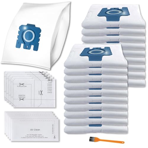 Pymin 5 layer 20 Pack GN Vacuum Dust Bags for Miele Classic C1,Complete C1 - size: D-20Pcs