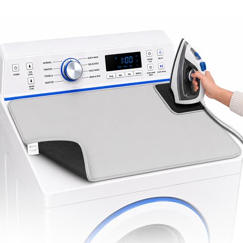Handy Laundry Portable Ironing Mat - Easily Change Any Flat Surface into an Ironing Board. Features Silicone Slip Resistant Iron Rest to Safely Place Your Hot Iron. Easy to Take Along When Traveling. - style: Regular