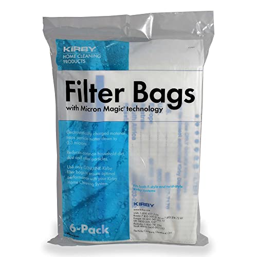 Kirby 204811 Filter Bag Six Pack Micron Magic HEPA (6 Filter Bags) - size: 6 Filter Bags