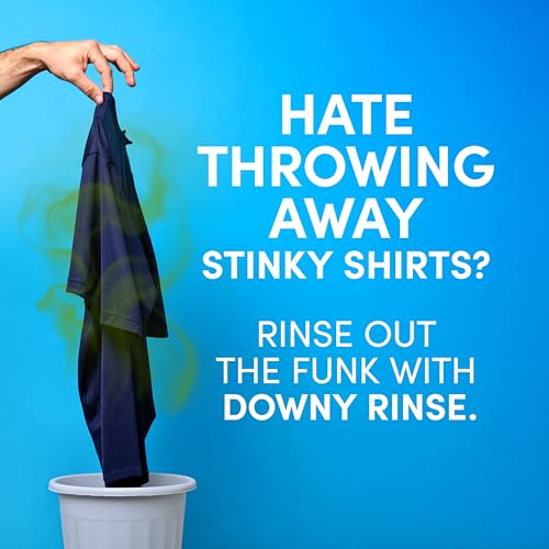 Downy RINSE & REFRESH Laundry Odor Remover and Fabric Softener, Fresh Lavender, 48 fl oz, Safe on ALL Fabrics, Gentle on Skin, HE Compatible - size: 48 Fl Oz (Pack of 1)