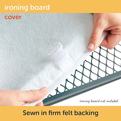 oliso Ironing Board Cover and Pad - 100% Cotton - Standard 15 x 54 - color: Yellow/Orchid