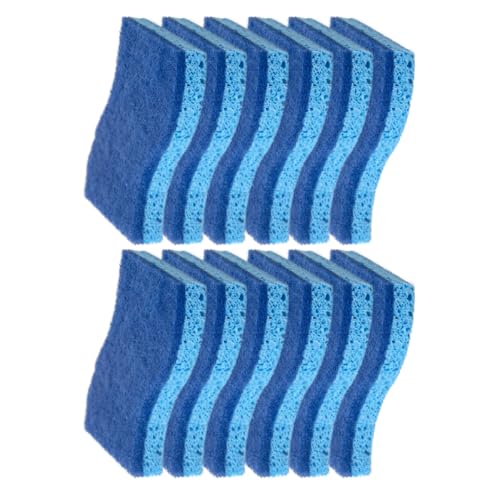 CELOX 12 Sponge Kitchen, Non-Scratch Dish Sponge, Blue - color: Blue - S